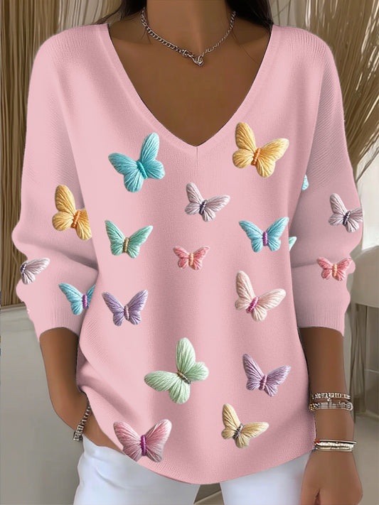 Dámské barevné motýl v krku top