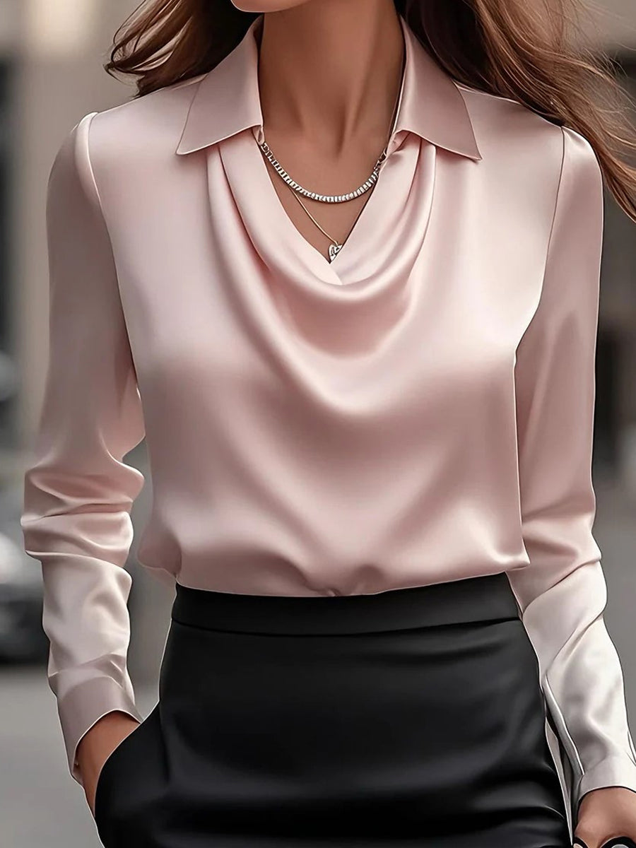 Dámské elegantní minimalistická košile bez kulky