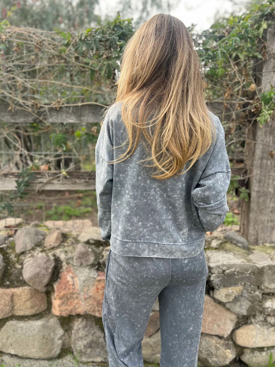 Women casual fashion laceup round neck pantsuit s dlouhým rukávem