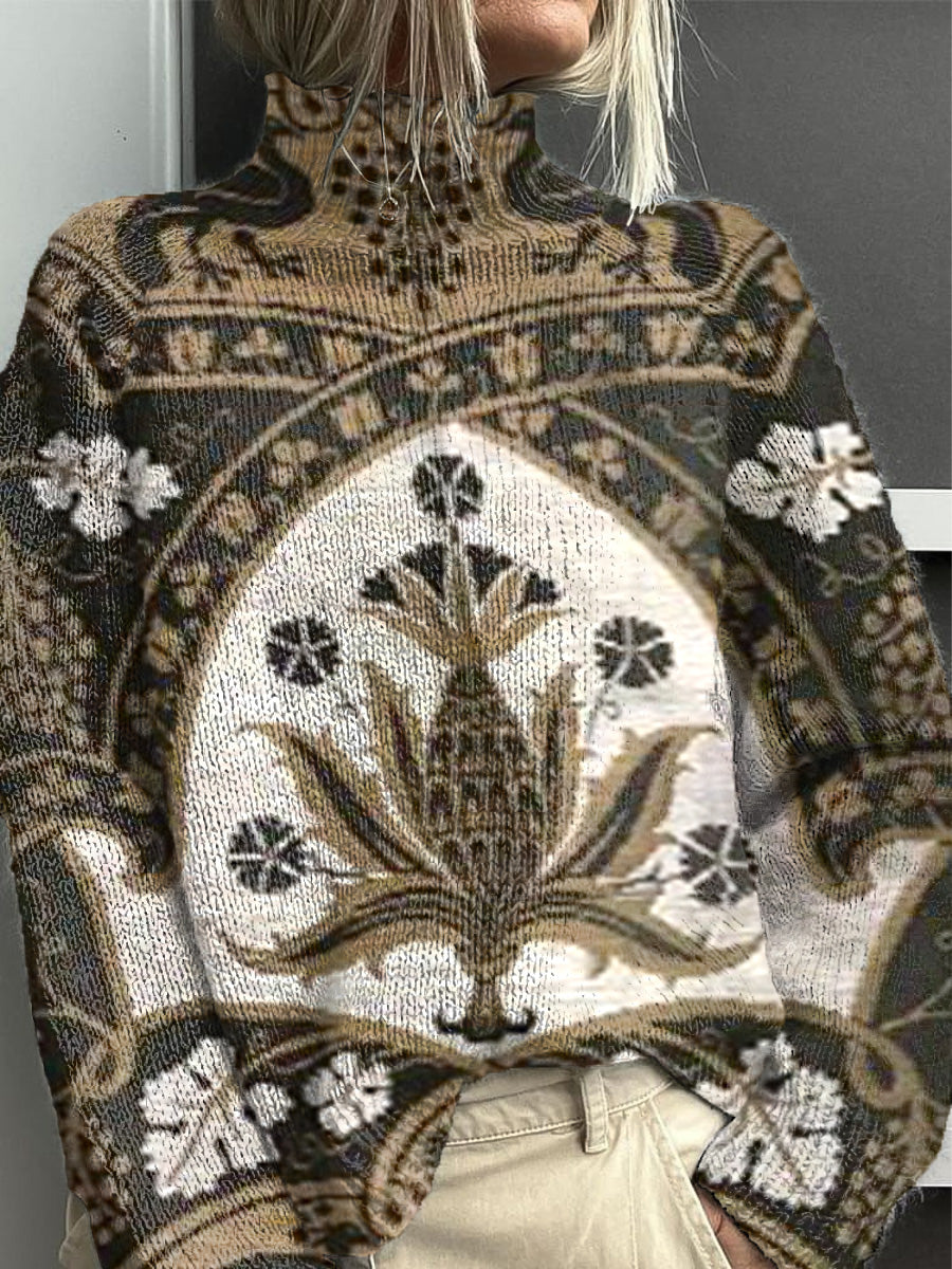Dámské tradiční květinové módy kolečka jumper
