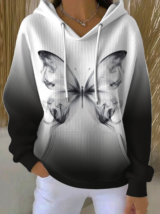 Ženské umělecké kouř motýl mikina