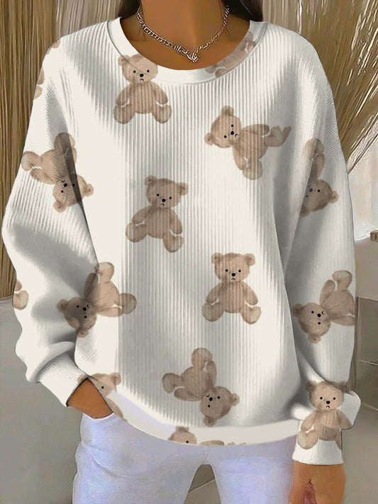 Dámské okouzlující mikina s medvídkem