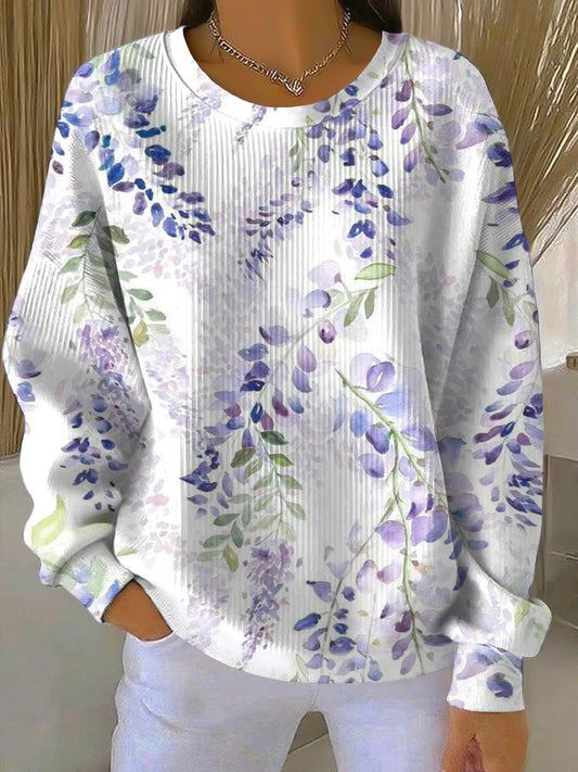 Dámské krásné wisteria floral sweatshirt
