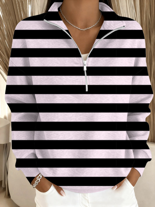 Dámské pruhované tričko s stojákem