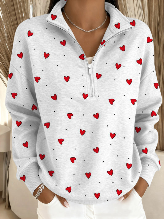 Dámské červené srdeční tričko