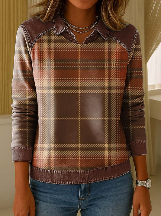 Ženské vintage koberec umělecký golier pulóver