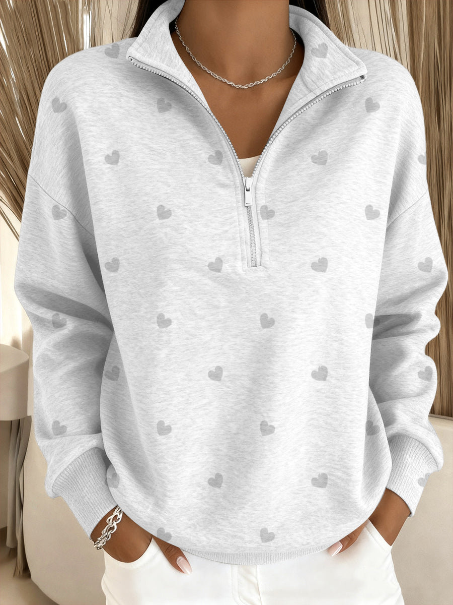 Dámské sladké srdeční tričko s stojákem