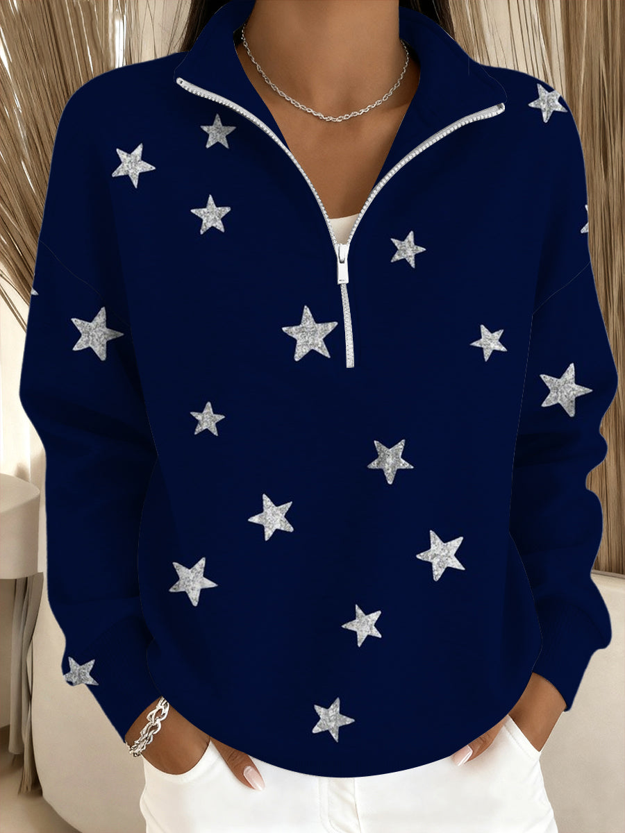 Dámské jičáry s třpytivým hvězdným vzorem