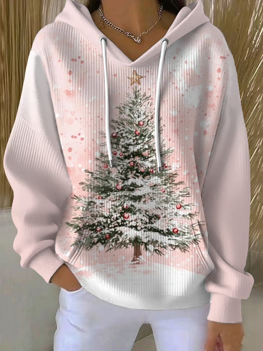 Dámské sladké růžové vánoční stromeček