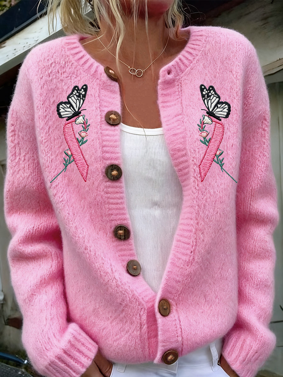 Dámské retro květinové umění příležitostný svetr imitace svetr