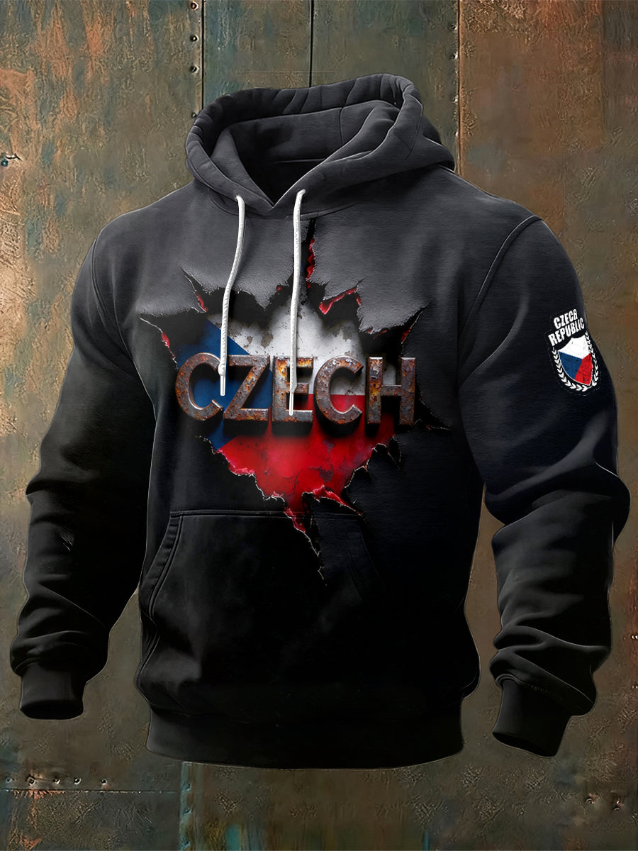 Oblíbené! 1000+ lidí přidalo🔥🔥 300g bavlněná mikina s kapucí s českým motivem