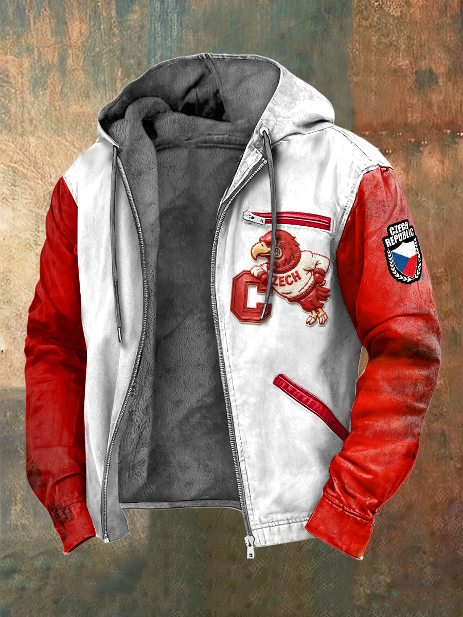 Pánské české kreativní patchwork design bunda