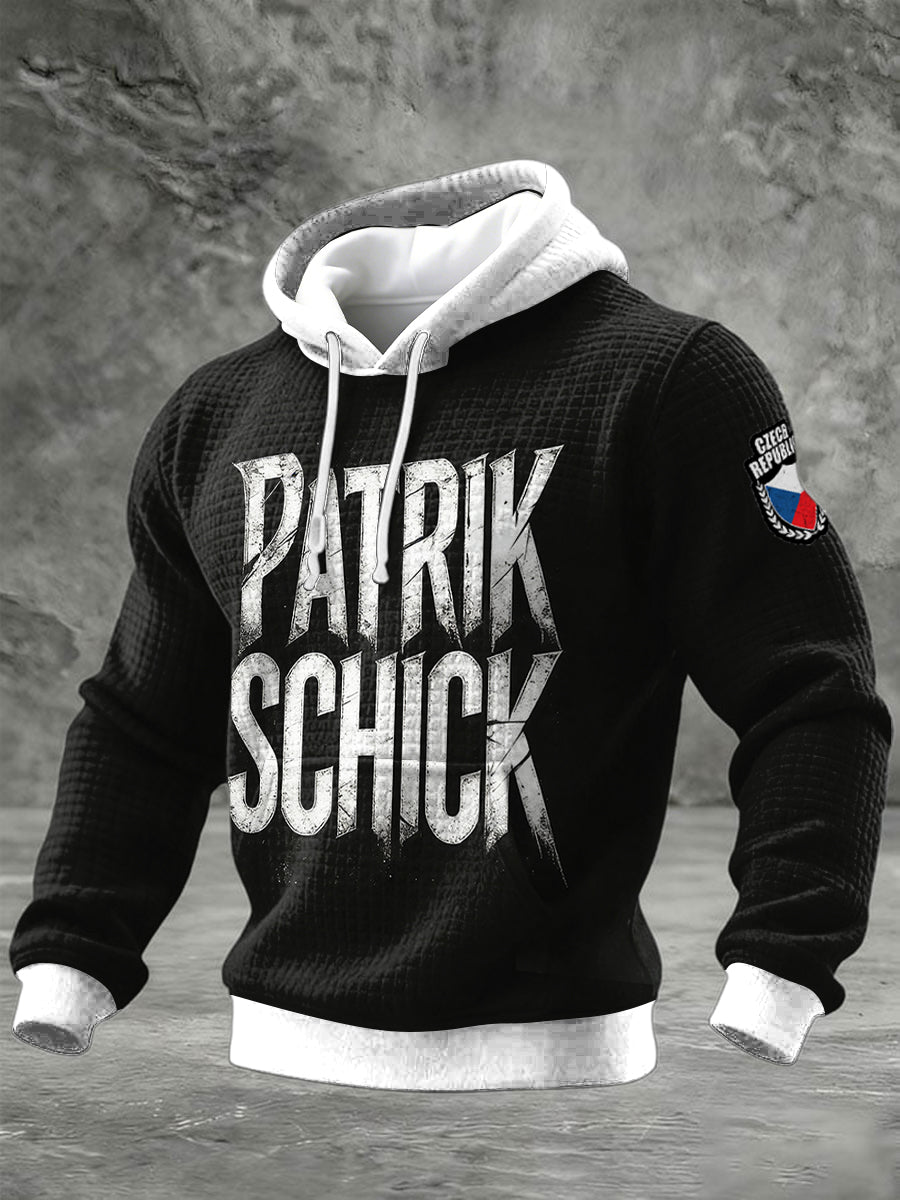 Muži česká republika patrik schick support crew hooded sweatshirt