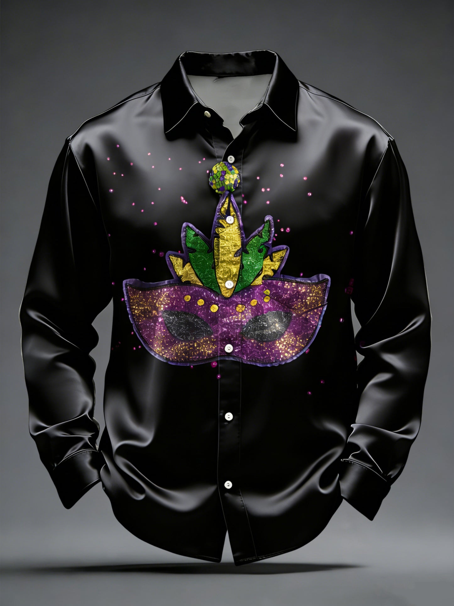 Retro karneval maska umění denní košile