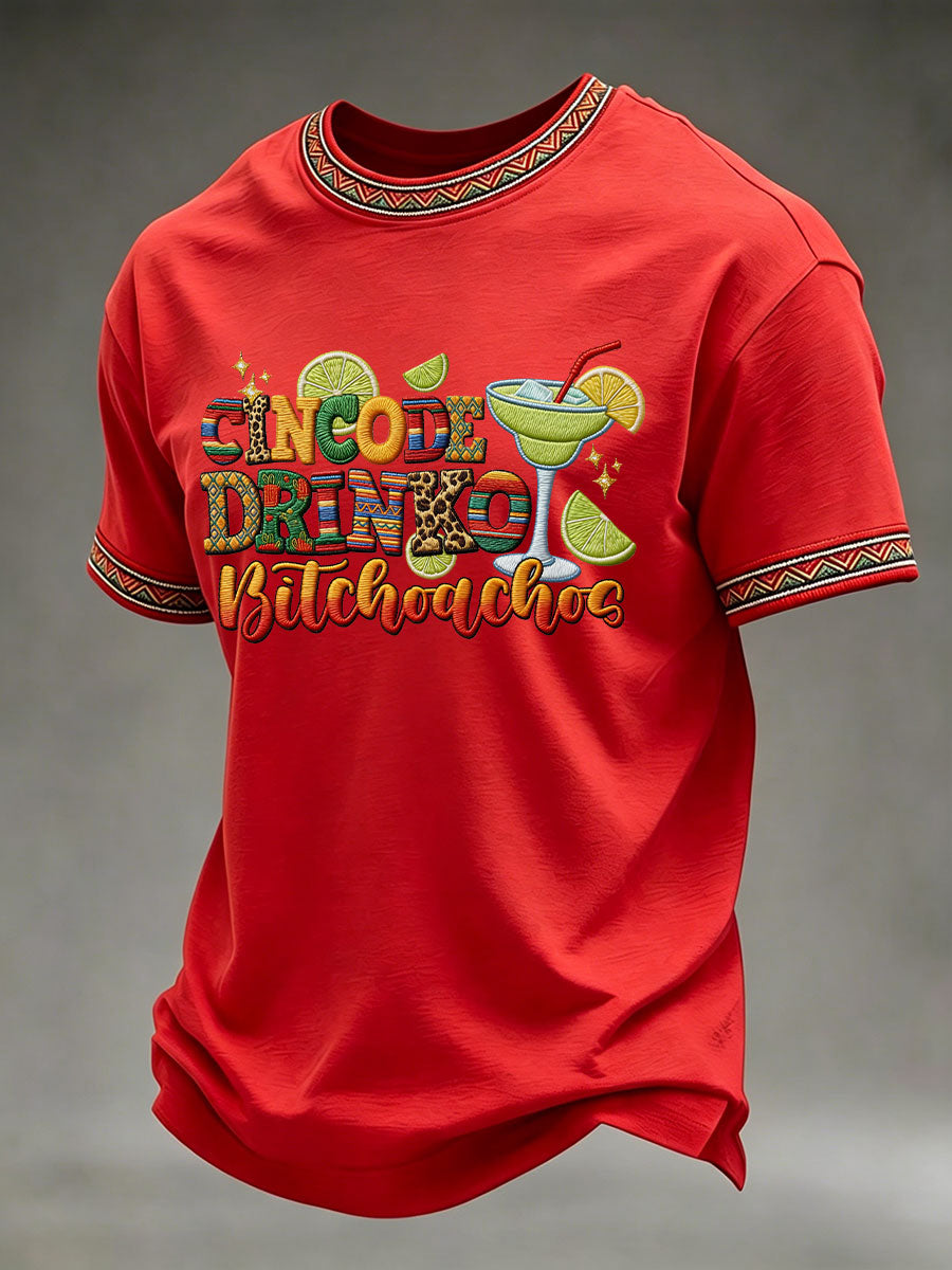 Men cinco de mayo printed casual tshirt