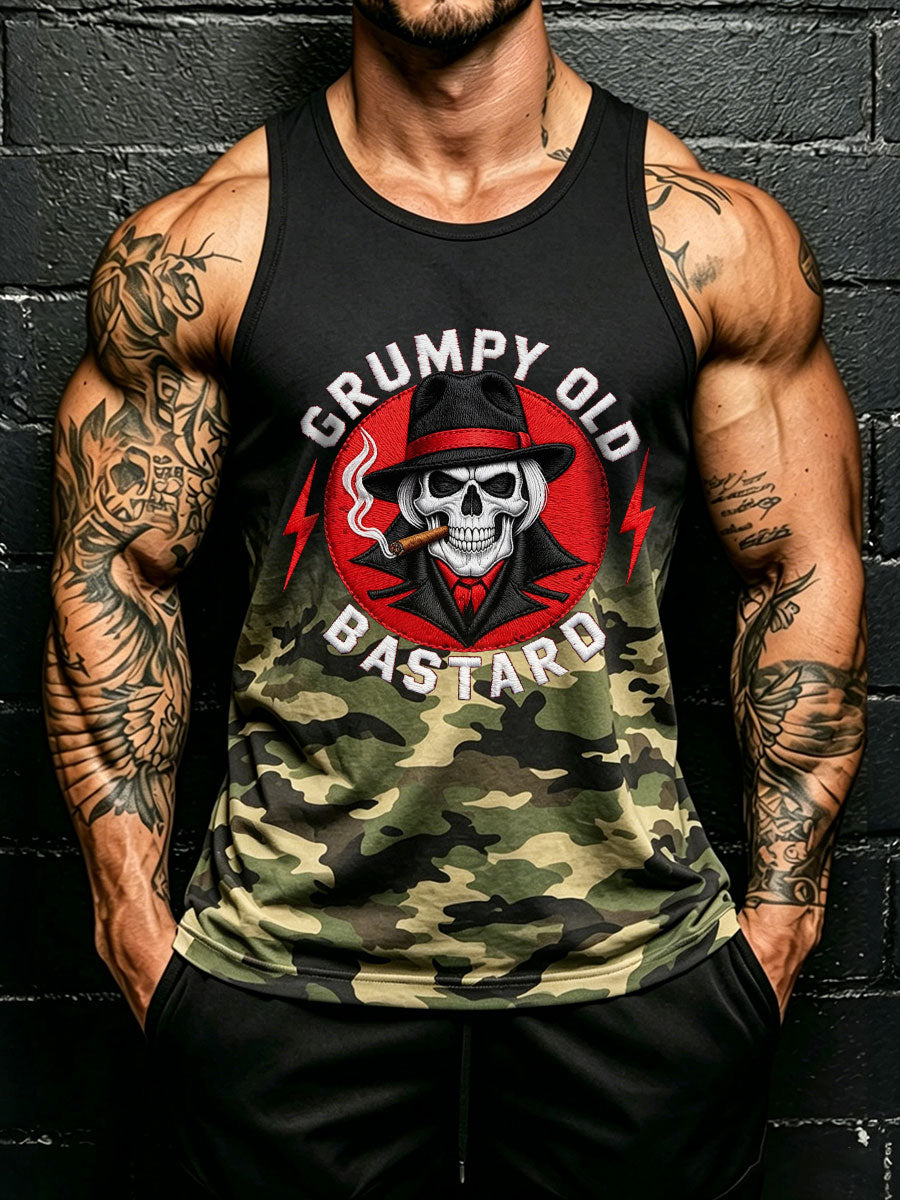 Muži drsný starý bastard camo vesty