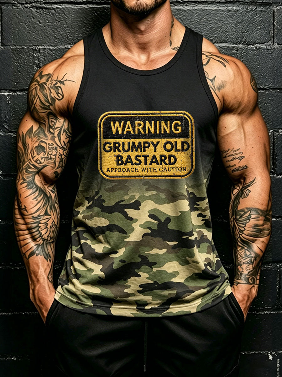Muži drsný starý bastard camo vesty