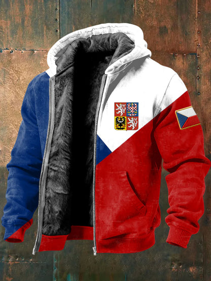 Nový mikina pro muže s tiskem barevných pruhů státního vlaječky