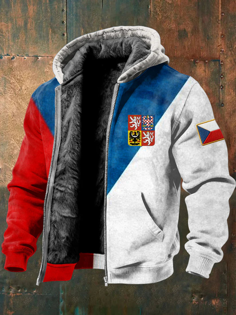 Nový mikina pro muže s tiskem barevných pruhů státního vlaječky