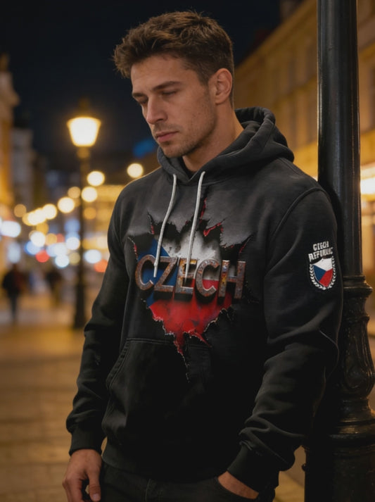 Oblíbené! 1000+ lidí přidalo🔥🔥 300g bavlněná mikina s kapucí s českým motivem