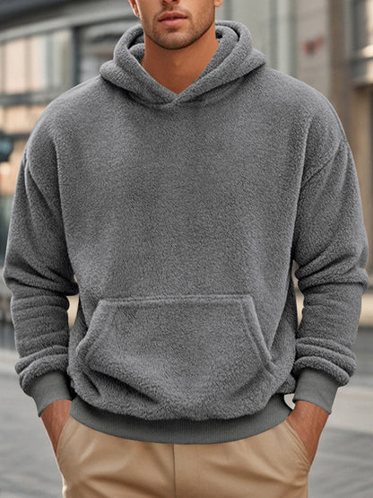 Pánské vintage příležitostné fleece hoodie