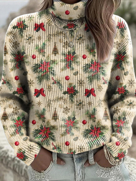 Dámské béžové vánoční kolečko jumper