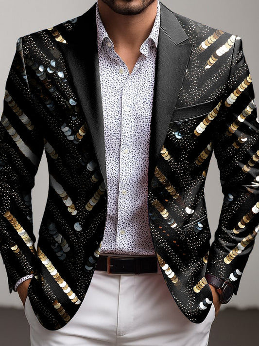Pánské vintagestyl s lavírováním obchodní party blazer