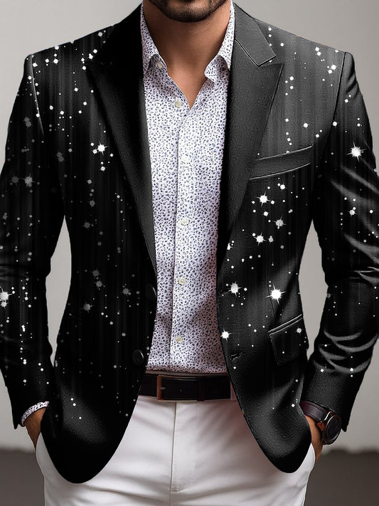 Pánské vintage shimmering gradient business party suit bunda