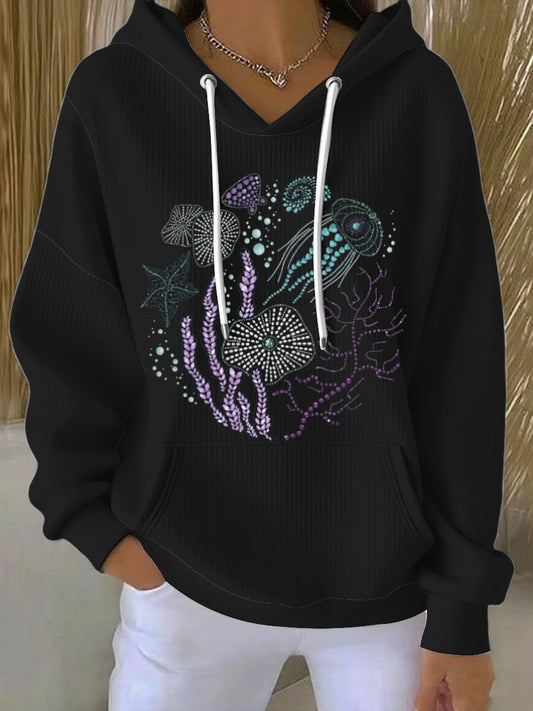 Dámské barevné námořní hoodie