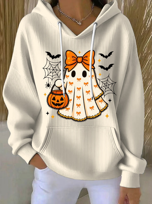 Dámské halloween rozkošný duch dýňová mikina