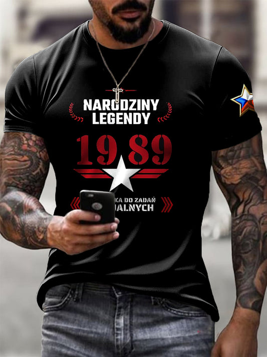 Pánské retro české 1989 legend casual tshirt