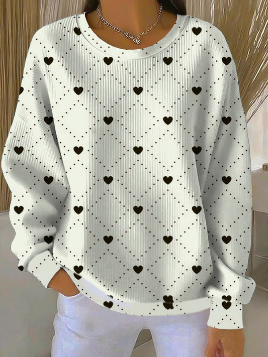 Dámské klasické černé srdeční mikiny