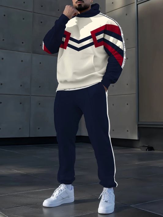 Pánské minimalistický vintage hoodie set