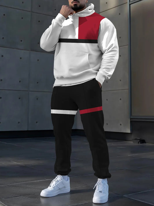 Pánské minimalistický vintage hoodie set