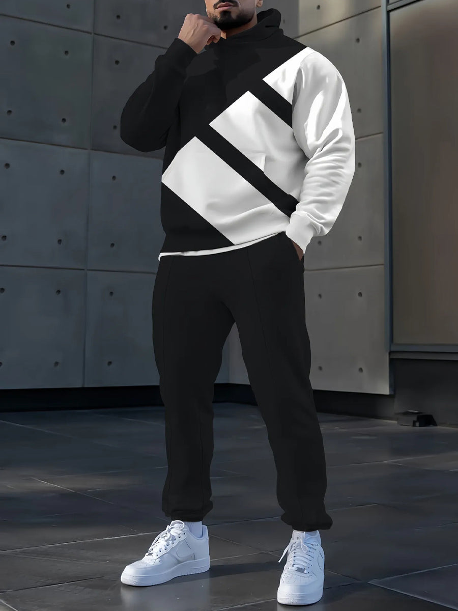 Pánské minimalistický vintage hoodie set