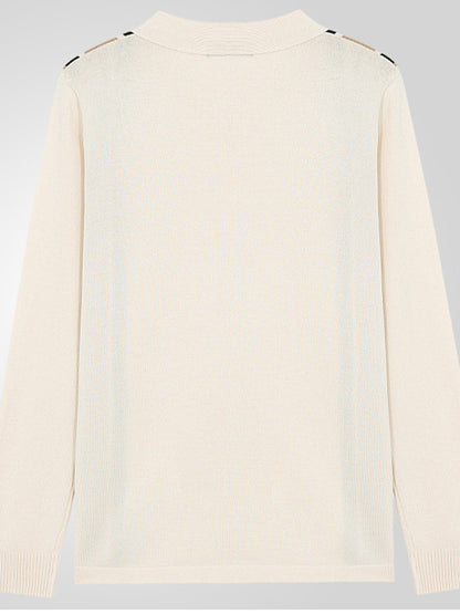 Pánské vintage pruhované patchwork business collared cardigan