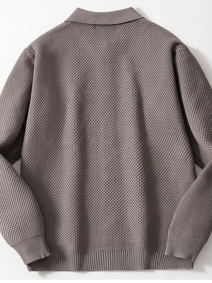 Pánské vintage britské džentlmeni s obojkem svetr bunda