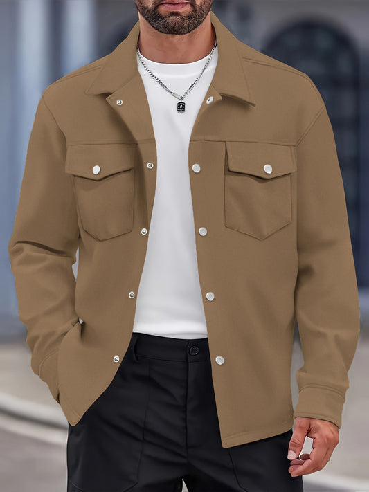 Pánský minimalistický každodenní pracovní kabát