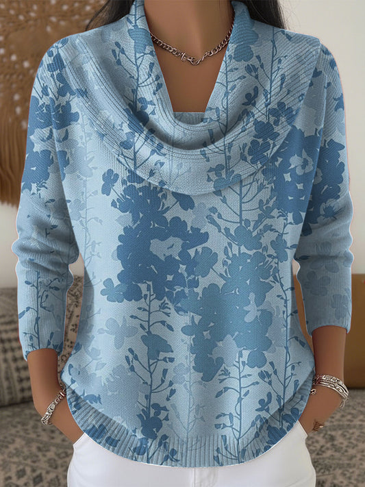 Ženy retro abstraktní květiny olejomaľba umění záclony top