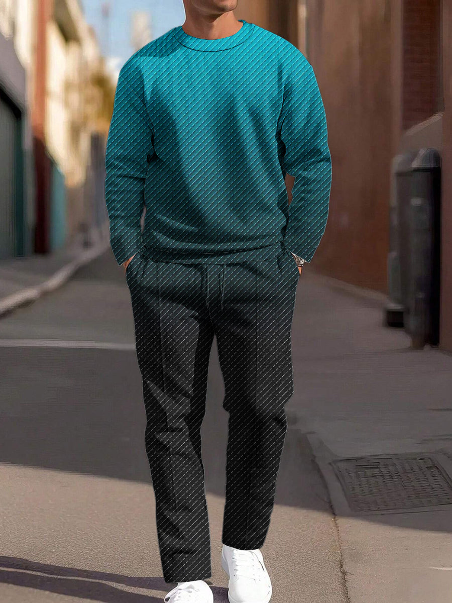 Pánské minimalistický vintage gradient textury umění casual oblek