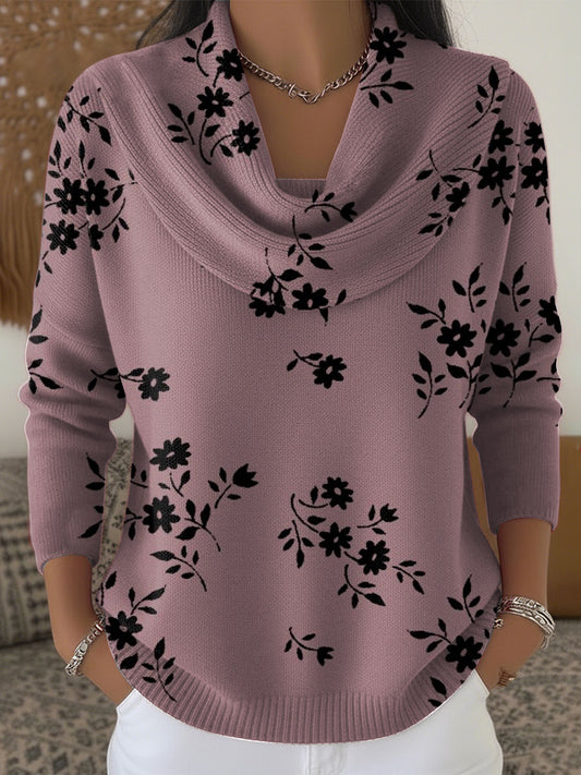 Ženy vintage abstraktní květinové umění offrameno top