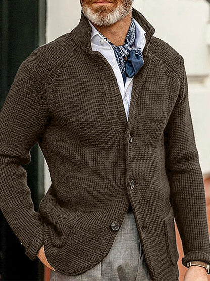 Pánské vintage klopa klasická bunda