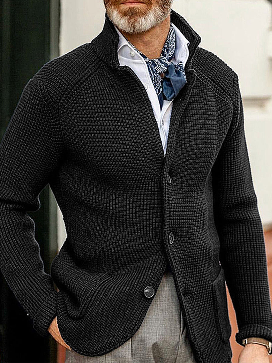 Pánské vintage klopa klasická bunda