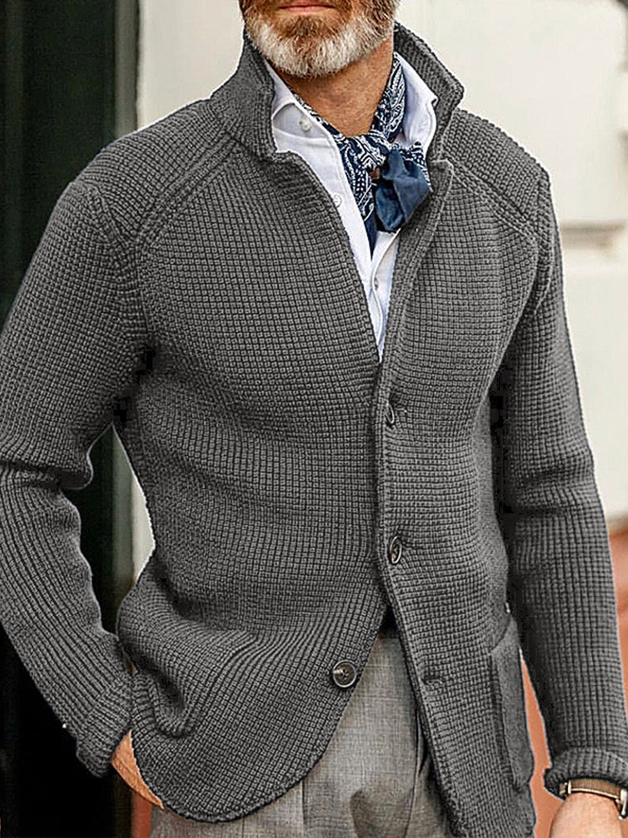 Pánské vintage klopa klasická bunda