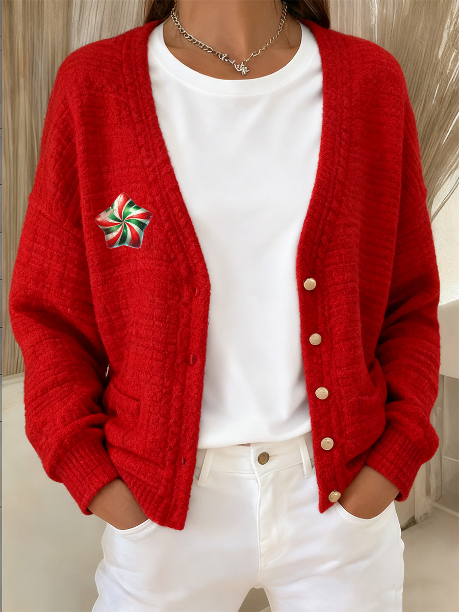 Dámské vánoční tištěné vestavěné bundy