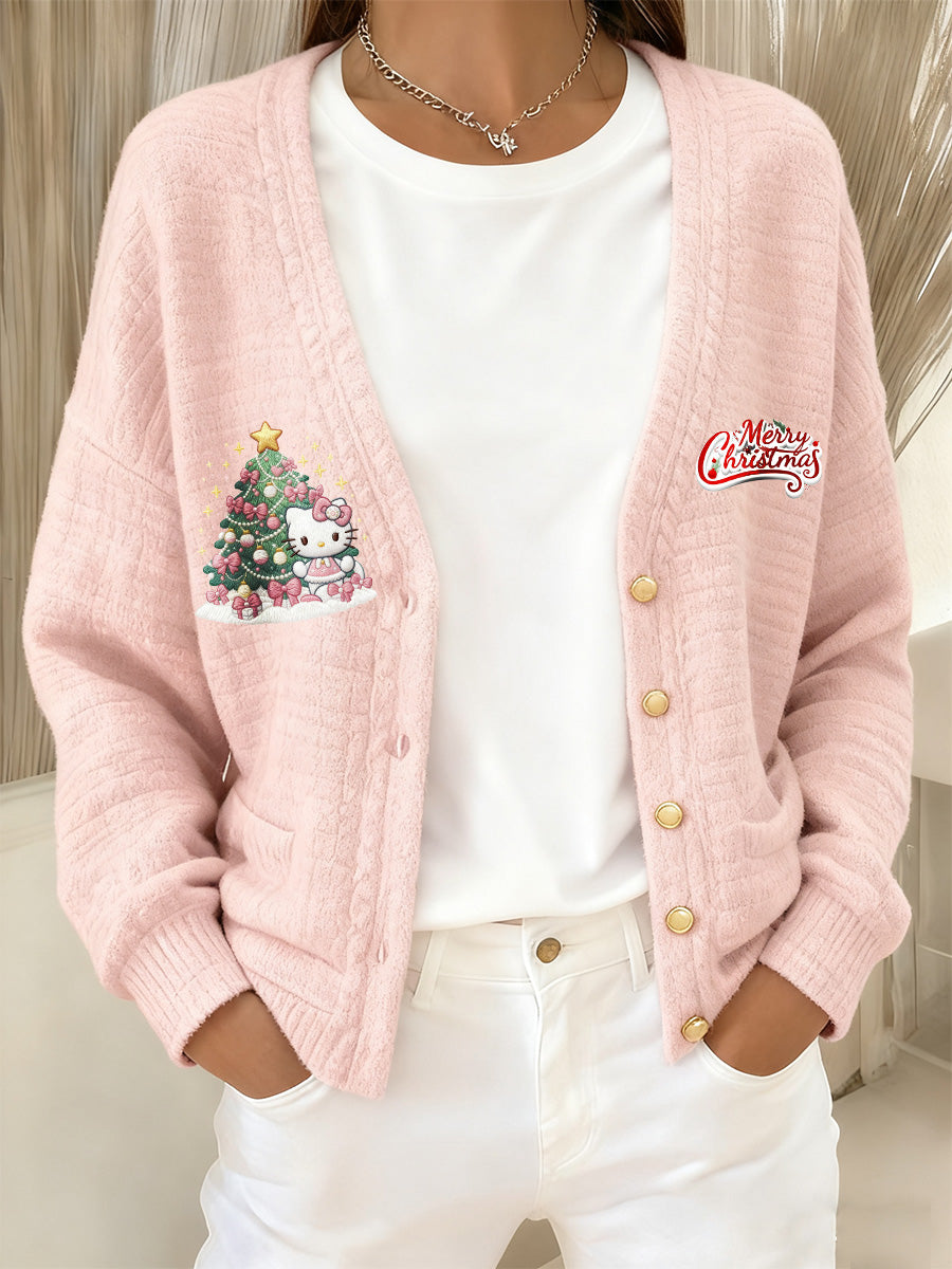 Dámské vánoční tištěné vestavěné bundy