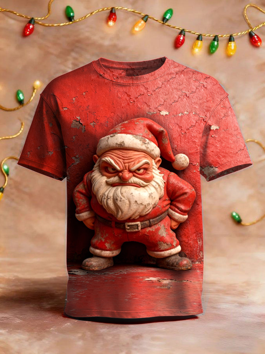 Pánské vintage vánoční tričko s krátkými rukávy