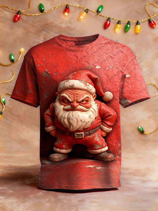 Pánské vintage vánoční tričko s krátkými rukávy