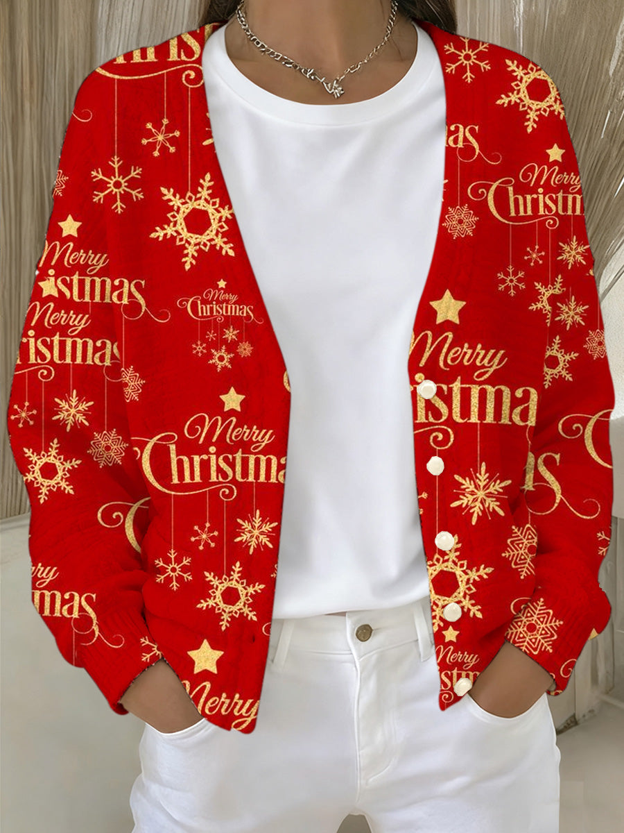 Dámské vánoční tištěné vestavěné bundy
