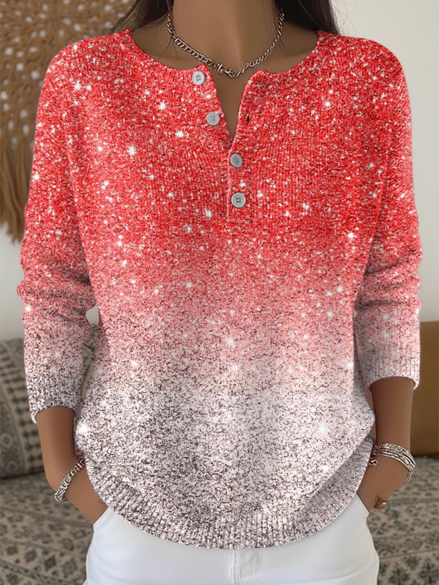 Dámské vánoční blikající přídělový svetr